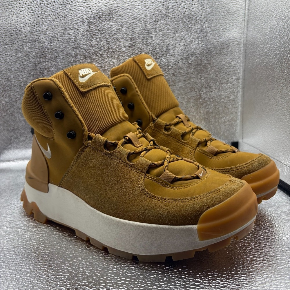 Size 9 Nike City Classic Mid Wheat Womens Lace Up Athletic Boots DQ5601-710